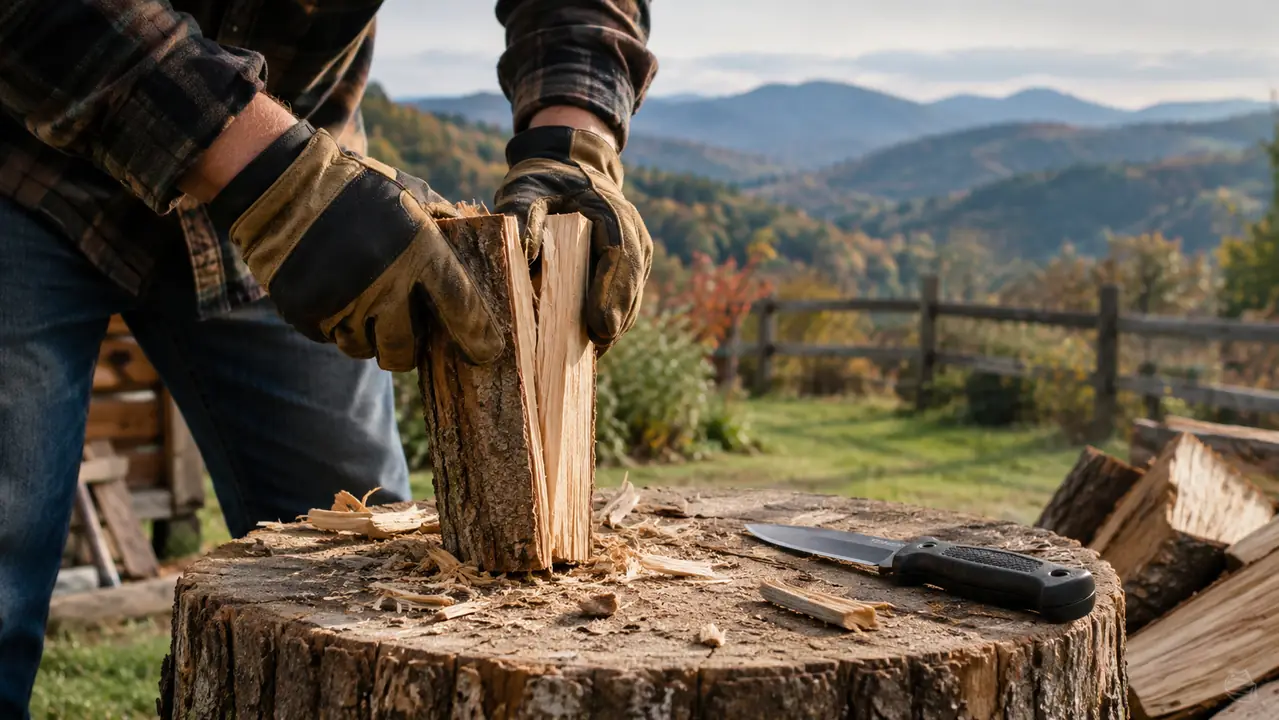 How to Process Kindling Safely With a Morakniv Companion